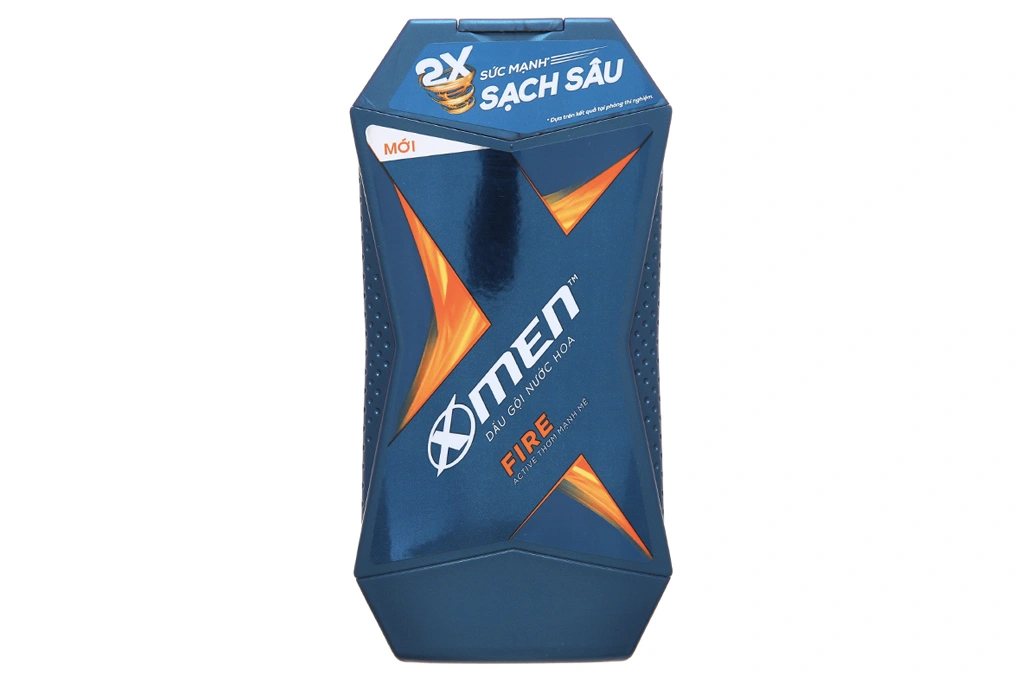 Dầu gội nước hoa X-men Fire x2 sức mạnh sạch sâu chai 380g - 