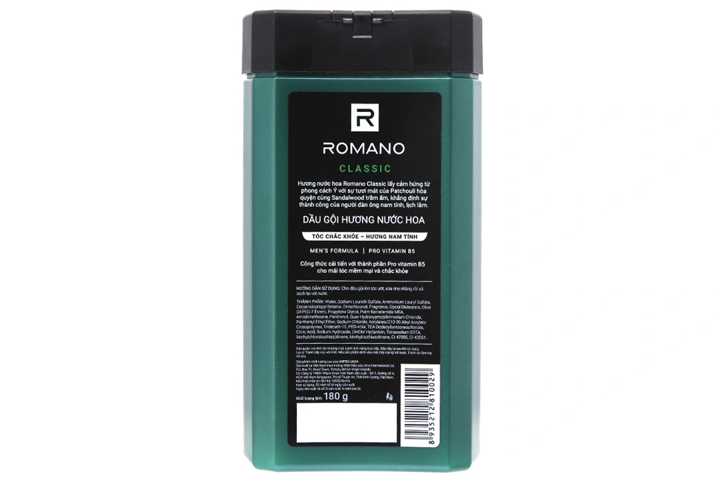 Dầu gội Romano Classic tóc chắc khoẻ chai 180g - 1