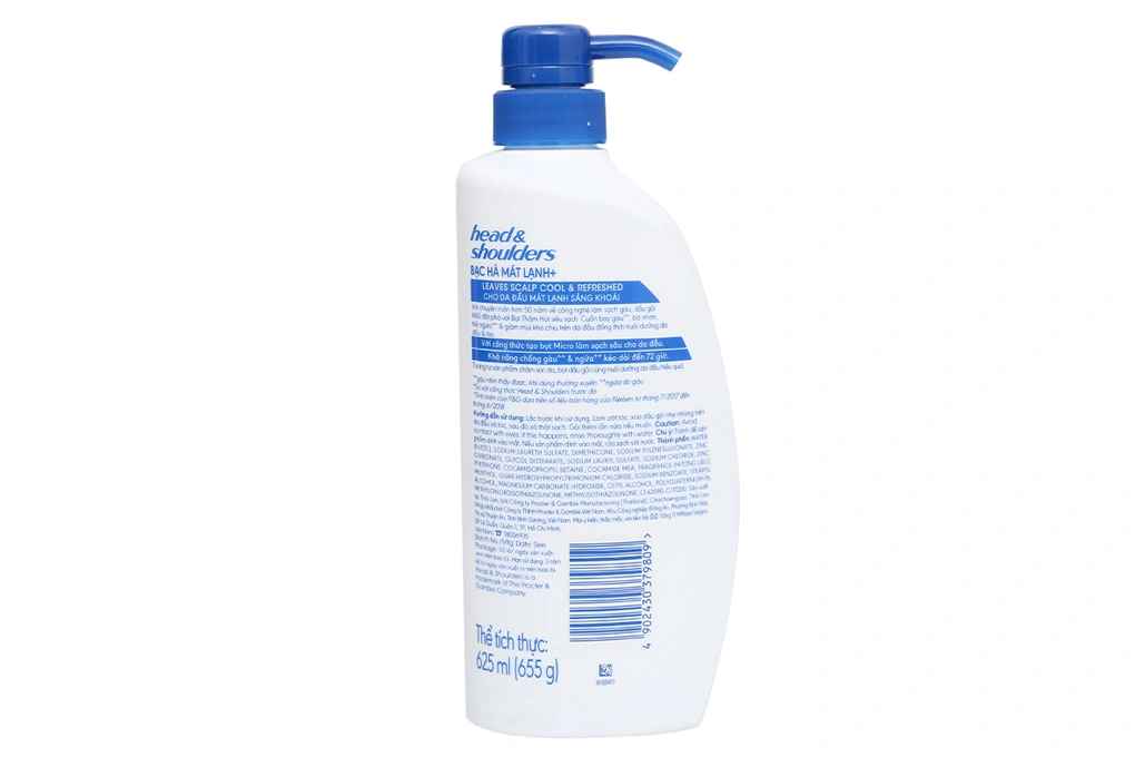 Dầu gội Head & Shoulder bạc hà mát lạnh, sạch gàu chai 665g - 1