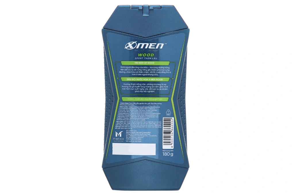 Dầu gội nước hoa Xmen Wood x2 sức mạnh sạch sâu chai 180g - 1