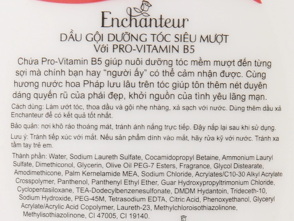 Dầu gội đầu Enchanteur Charming chai 650g - 2