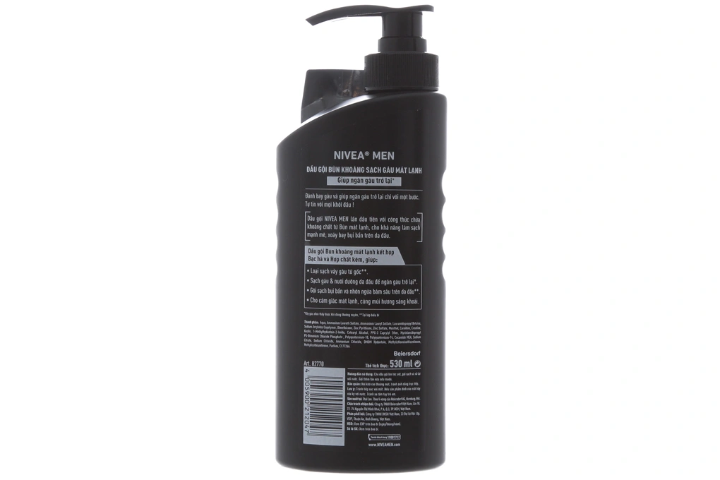 Dầu gội bùn khoáng Nivea Men chai 530ml - 1
