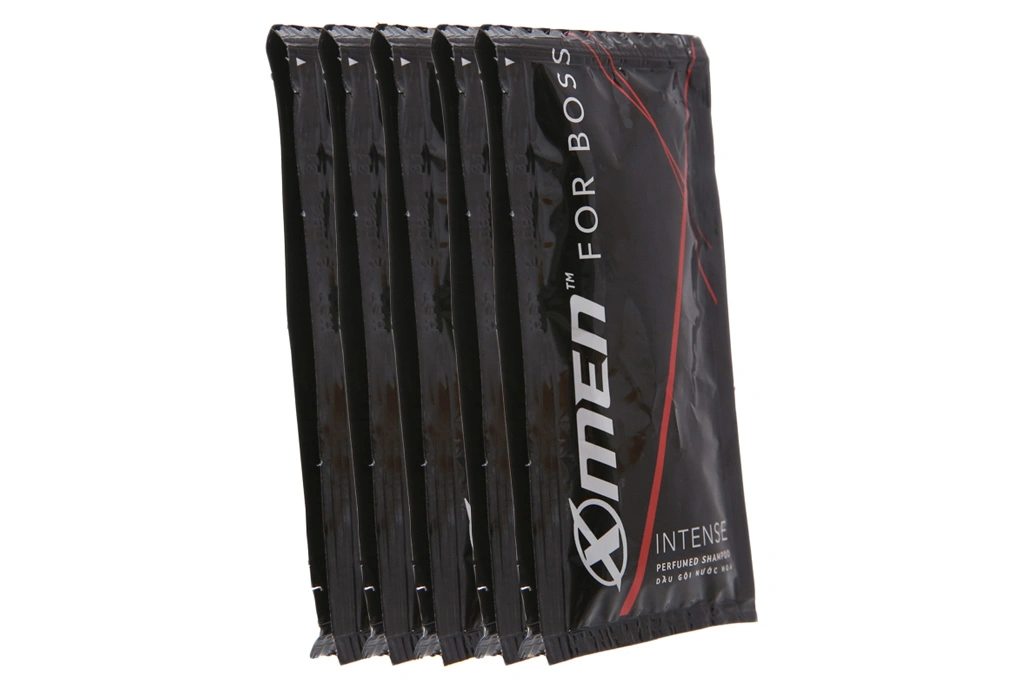 Dầu gội X-men For Boss Intense dưỡng tóc mềm mượt dây 10 gói - 