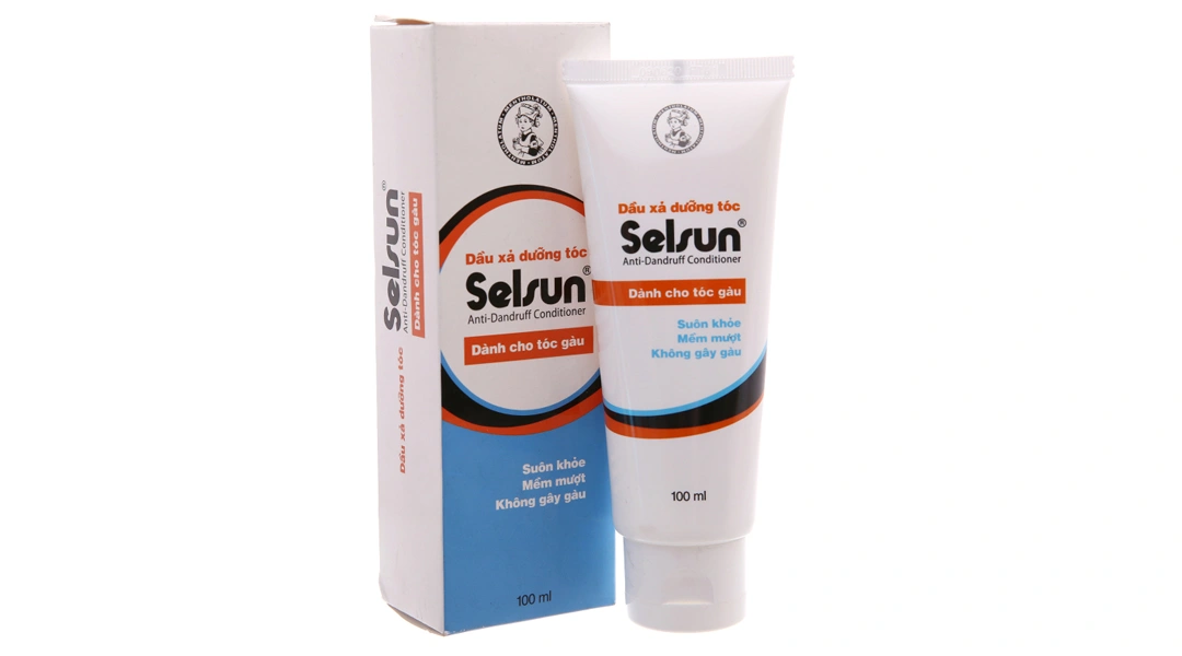 Dầu xả Selsun suôn khoẻ, mềm mượt dành cho tóc gàu tuýp 100ml - 