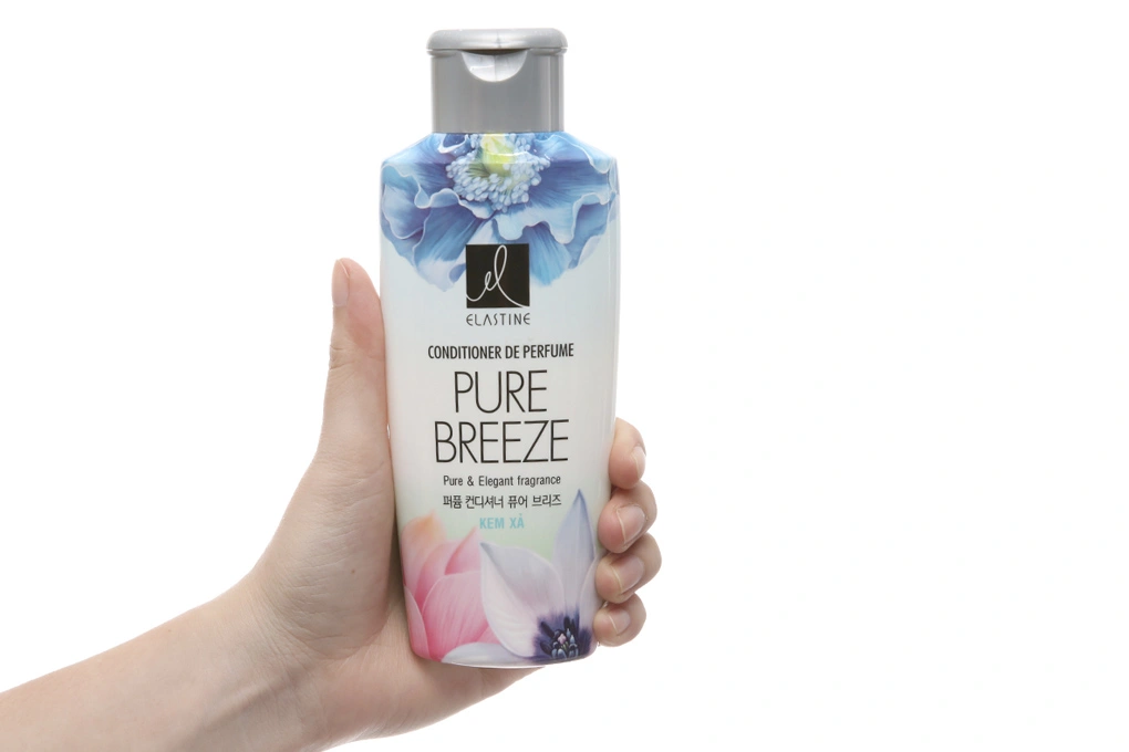 Kem xả Elastine Pure Breeze tóc óng mượt hương hoa hồng & lily chai 170ml - 1