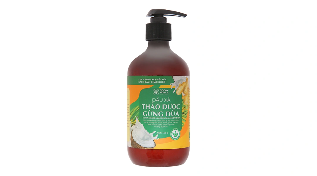 Dầu xả thảo dược Gừng dừa Cocay Hoala giúp tóc mềm mượt, giảm khô xơ - 1