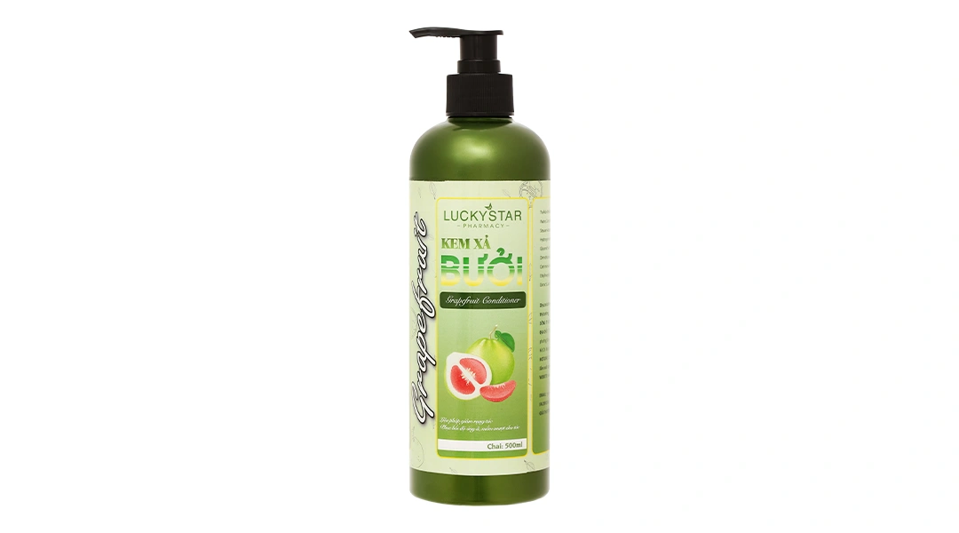 Kem xả Bưởi Lucky Star giúp phục hồi tóc mềm mượt óng ả chai 500ml - 1