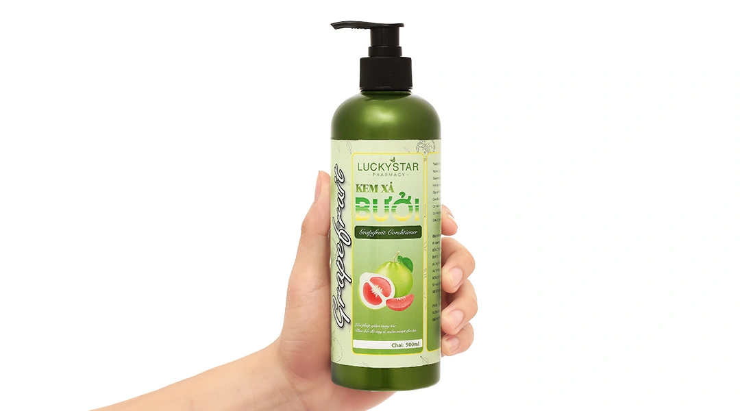 Kem xả Bưởi Lucky Star giúp phục hồi tóc mềm mượt óng ả chai 500ml - 4
