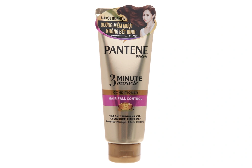 Dầu xả Pantene 3phút ngăn rụng tóc tuýp 180ml - 