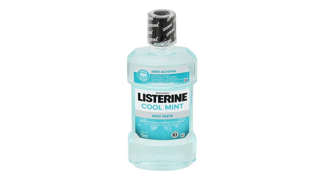 Nước súc miệng Listerine Zero không cay diệt khuẩn chai 750ml - 1