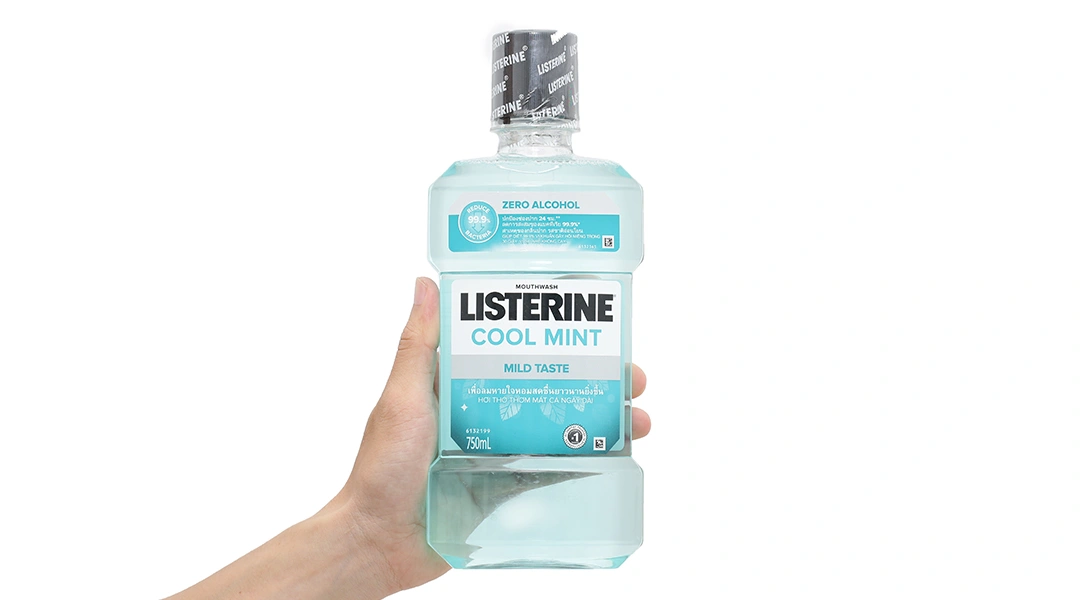 Nước súc miệng Listerine Zero không cay diệt khuẩn chai 750ml - 4