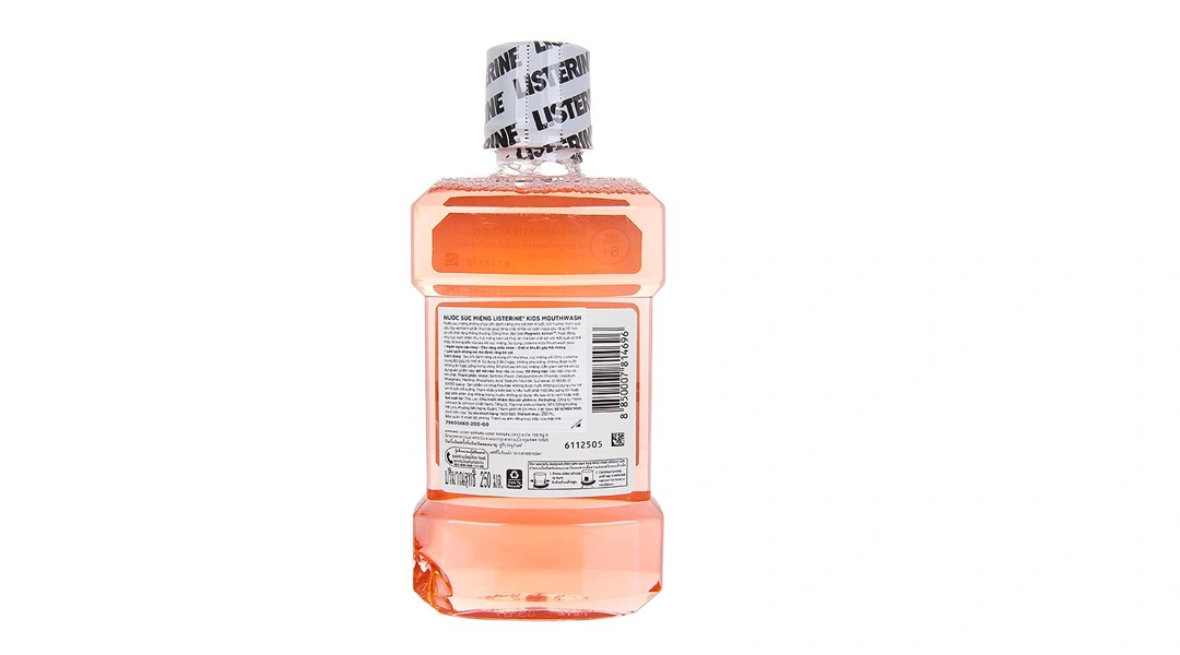 Nước súc miệng Listerine Kids Mouthwash ngừa sâu răng, sạch mảng bám chai 250ml - 1