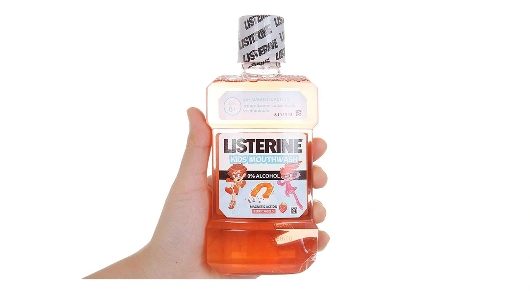 Nước súc miệng Listerine Kids Mouthwash ngừa sâu răng, sạch mảng bám chai 250ml - 3