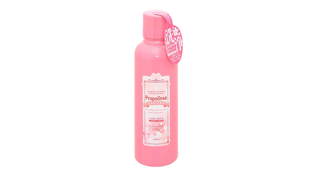 Nước súc miệng Propolinse Sakura diệt khuẩn, ngừa sâu răng chai 600ml - 
