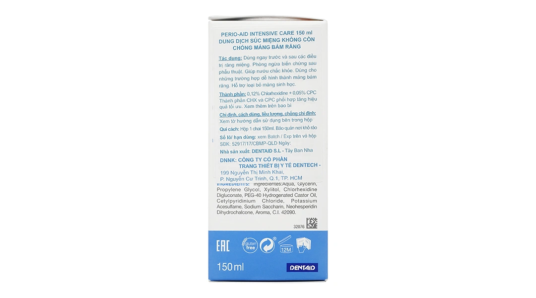 Nước súc miệng Perio-Aid Intensive Care giúp nướu răng chắc khỏe chai 500ml - 8