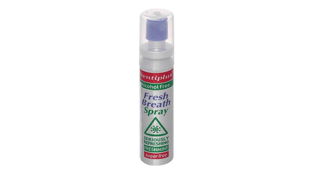 Xịt thơm miệng Dentiplus Alcohol Free giúp diệt khuẩn, mang lại hơi thở thơm mát chai 25ml - 
