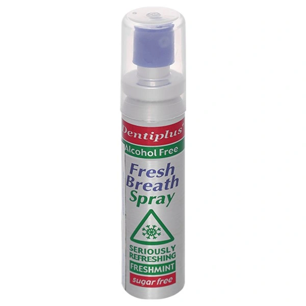 Xịt thơm miệng Dentiplus Alcohol Free mang lại hơi thở thơm mát