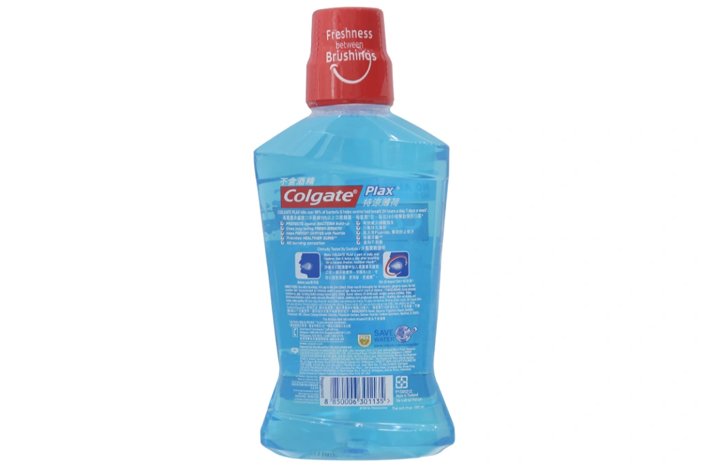 Nước súc miệng Colgate Plax Peppermint Fresh mát lạnh chai 500ml - 1