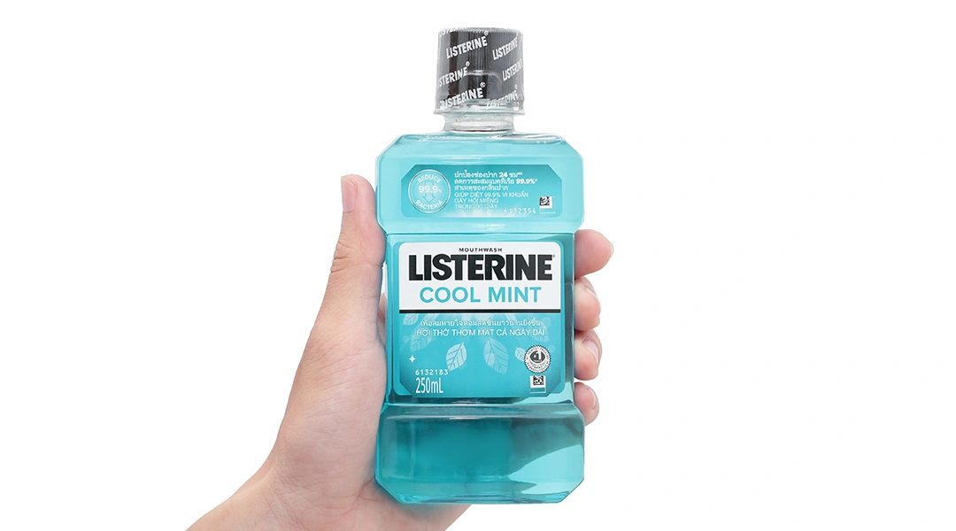 Nước súc miệng Listerine Cool Mint giúp hơi thở thơm mát chai 750ml - 9