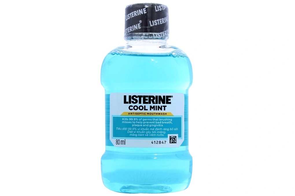 Nước súc miệng Listerine diệt khuẩn chai 80ml - 