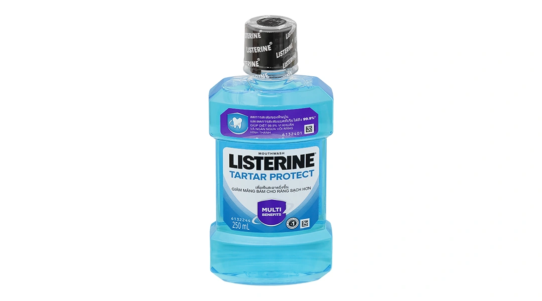 Nước súc miệng Listerine Tartar Protection ngừa mảng bám chai 500ml - 1