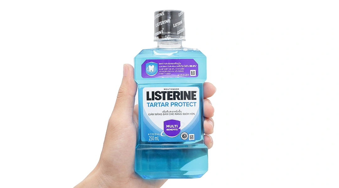 Nước súc miệng Listerine Tartar Protection ngừa mảng bám chai 500ml - 4