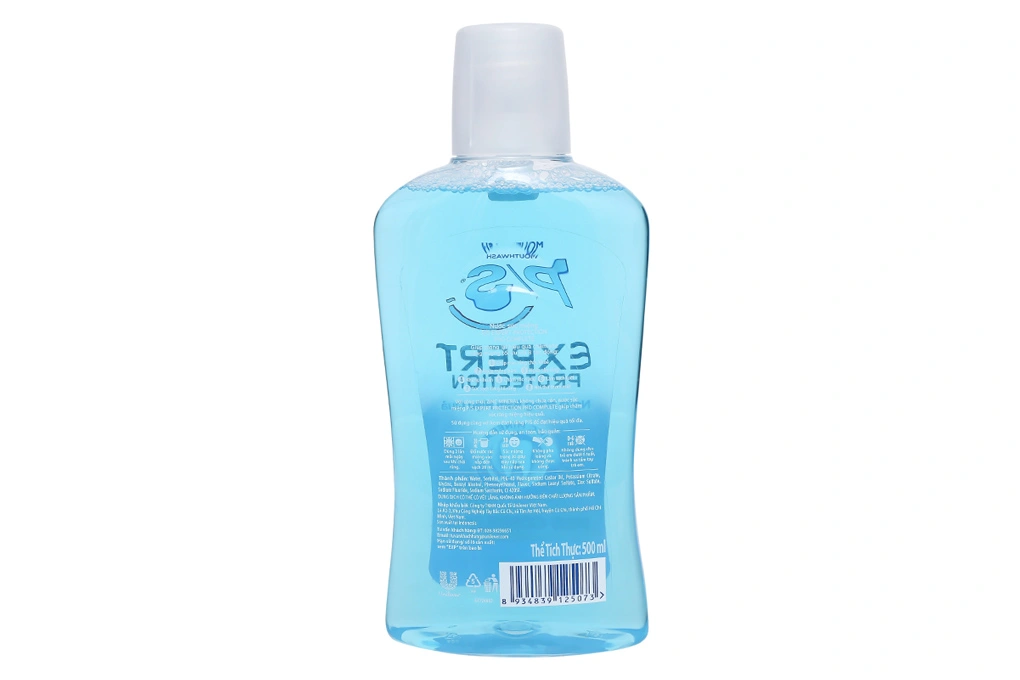 Nước súc miệng P/S Expert Protection ngừa mảng bám, ngừa sâu răng chai 500ml - 1