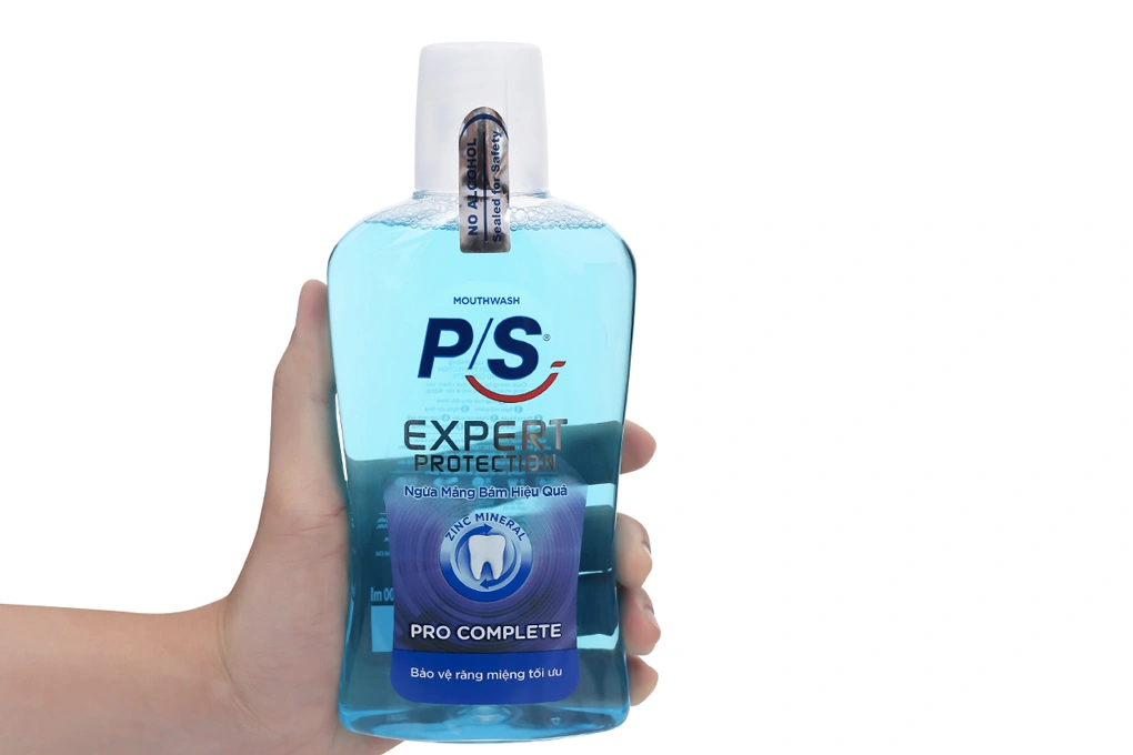 Nước súc miệng P/S Expert Protection ngừa mảng bám, ngừa sâu răng chai 500ml - 2