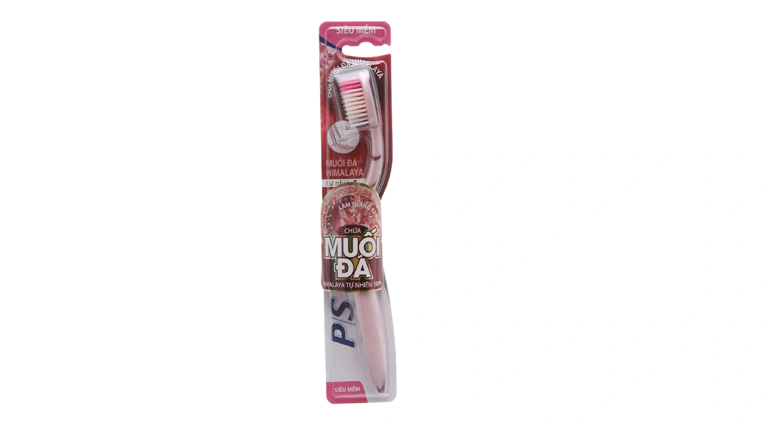 Bàn chải đánh răng P/S muối đá Himalaya lông siêu mềm vỉ 1 cây - 
