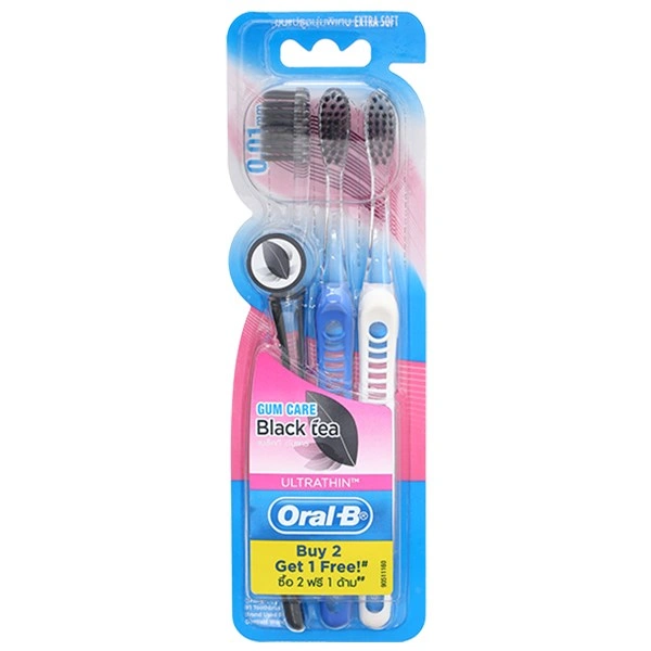 Bàn chải đánh răng Oral-B trà đen siêu mềm mảnh