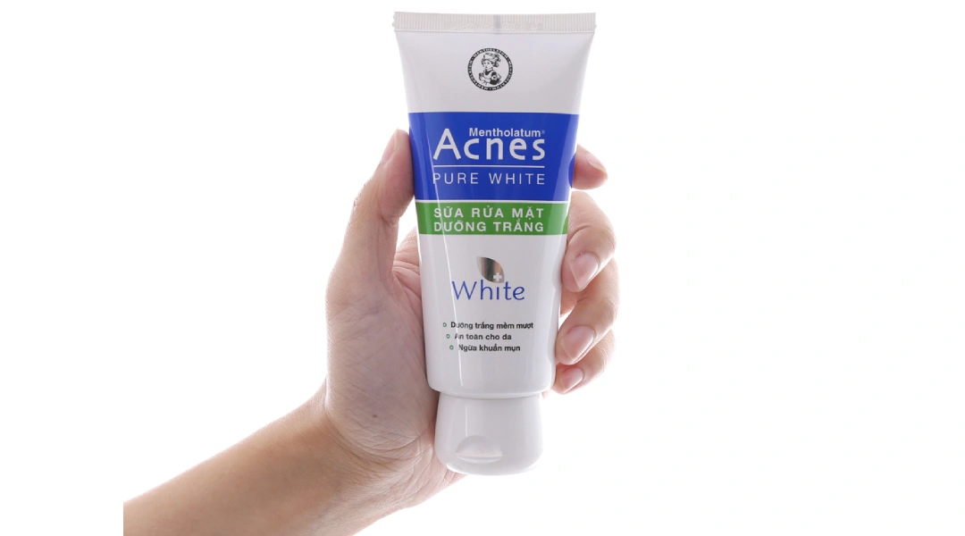 Sữa rửa mặt Acnes Pure White dưỡng da trắng sáng, ngừa mụn tuýp 100g - 3