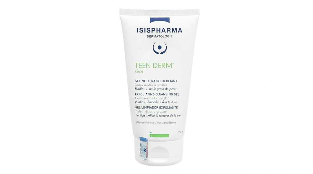 Gel rửa mặt Isis Pharma Teen Derm giảm nhờn, ngừa mụn tuýp 150ml - 