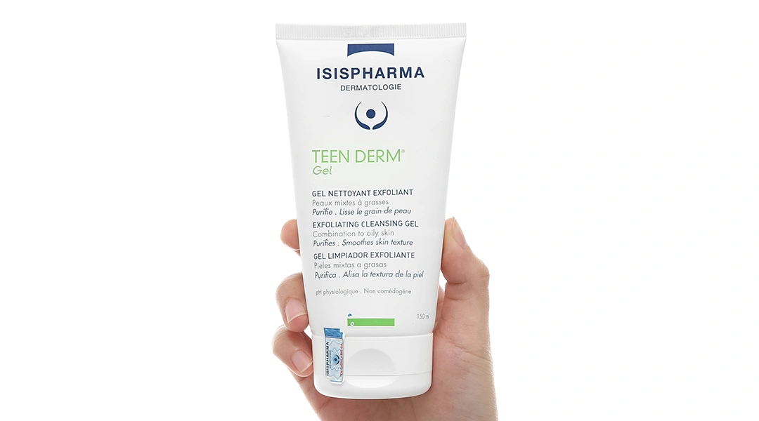 Gel rửa mặt Isis Pharma Teen Derm giảm nhờn, ngừa mụn tuýp 150ml - 3
