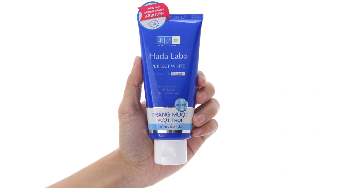 Kem rửa mặt Hada Labo Perfect White dưỡng trắng tuýp 80g - 3
