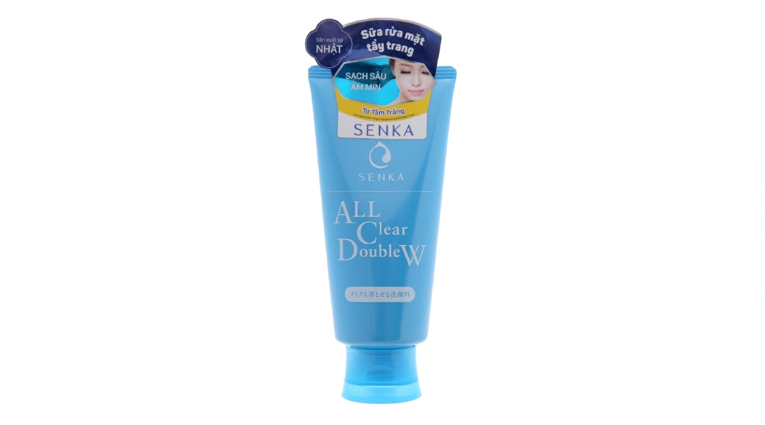 Sữa rửa mặt Senka All Clear DoubleW tẩy trang sạch sâu tuýp 120g - 