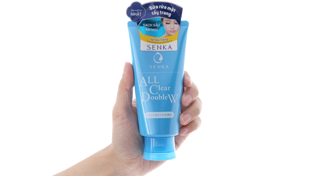 Sữa rửa mặt Senka All Clear DoubleW tẩy trang sạch sâu tuýp 120g - 5