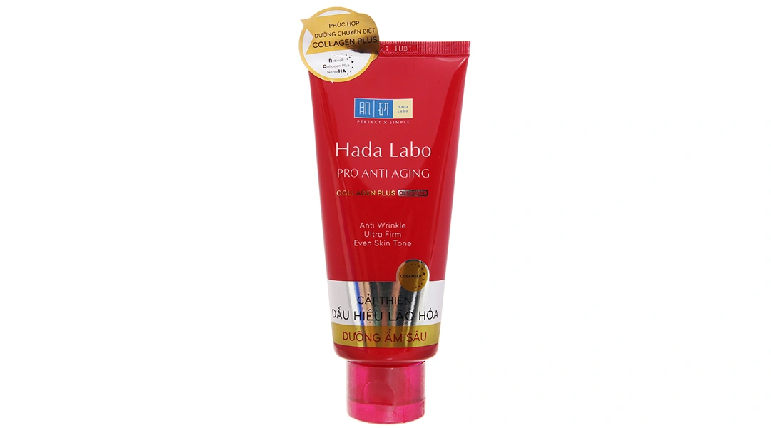 Kem rửa mặt Hada Labo Pro Anti Aging cải thiện da lão hóa tuýp 80g - 