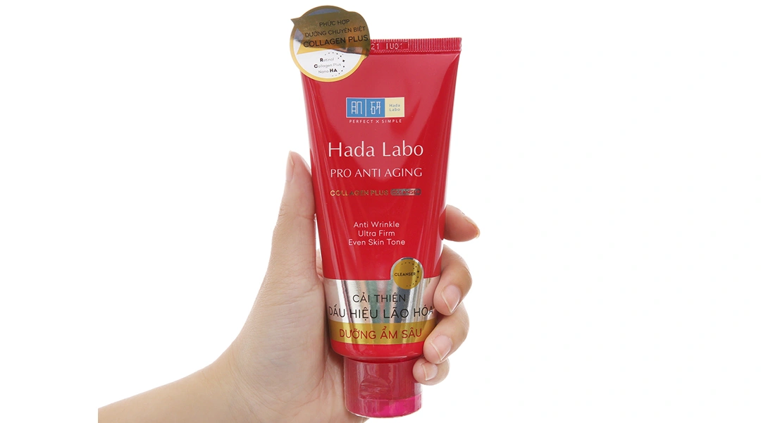 Kem rửa mặt Hada Labo Pro Anti Aging cải thiện da lão hóa tuýp 80g - 2