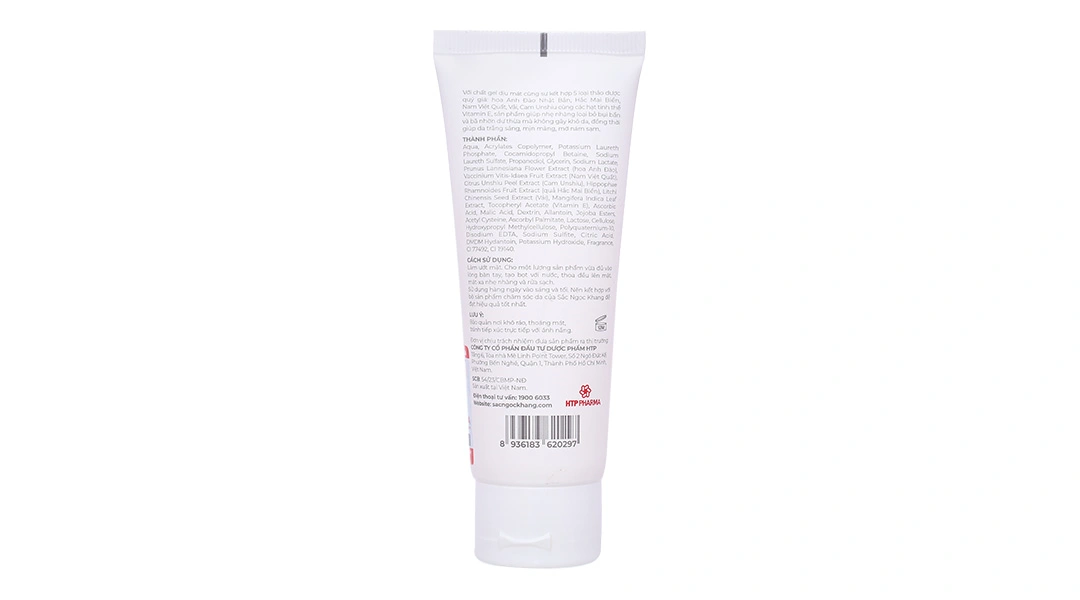 Sữa rửa mặt thảo dược Sắc Ngọc Khang giúp da trắng sáng, mờ sạm nám tuýp 100g - 2