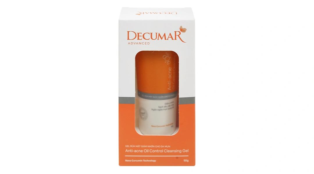 Gel rửa mặt Decumar Anti-acne Oil Control giảm nhờn cho da mụn tuýp 50g - 2