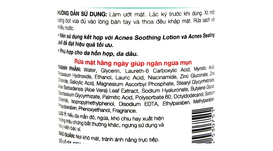 Dung dịch tạo bọt Acnes Trio Activ ngăn ngừa mụn chai 150ml - 2