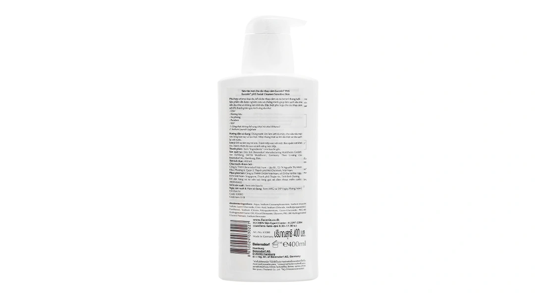 Sữa rửa mặt Eucerin pH5 Facial Cleanser làm sạch sâu cho da nhạy cảm chai 100ml - 6