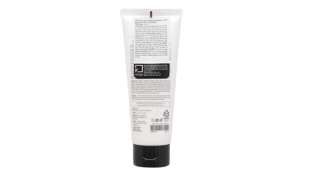 Sữa rửa mặt Cosrx Salicylic Acid Daily Gentle Cleanser ngừa mụn và bã nhờn tuýp 150ml - 2