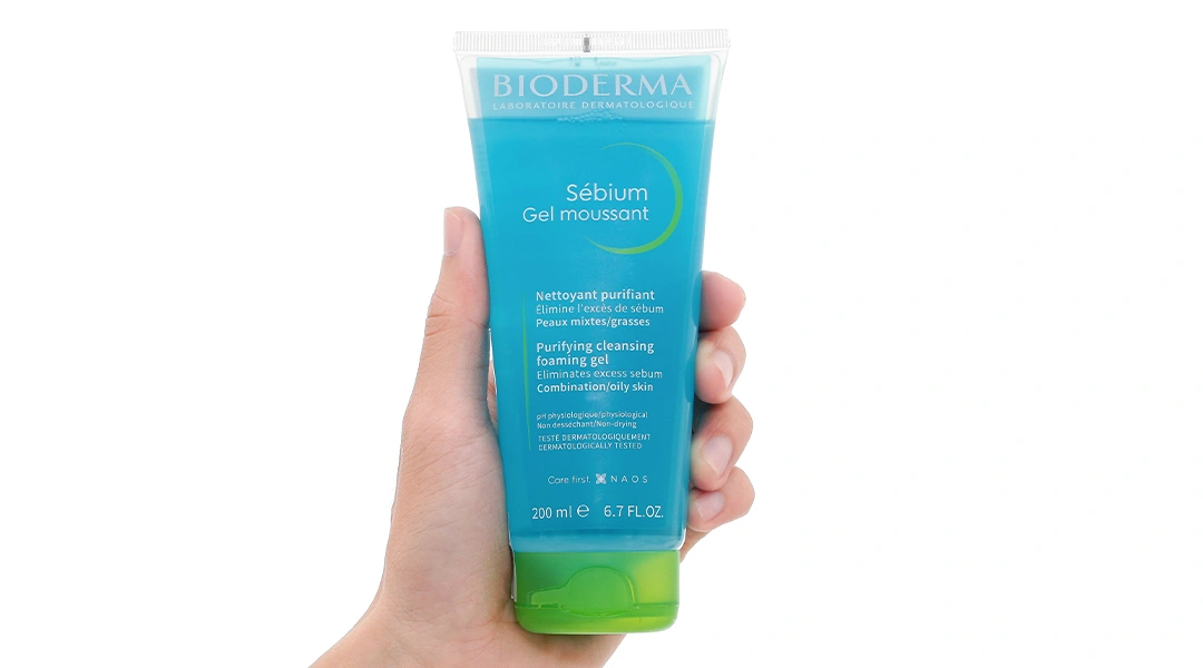 Gel rửa mặt Bioderma Sébium Gel Moussant làm sạch cho da dầu và da hỗn hợp tuýp 200ml - 4