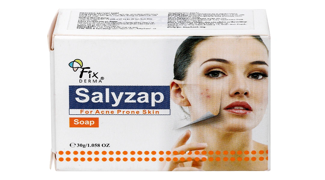 Xà phòng Fixderma Salyzap Soap làm sạch da, giảm mụn trứng cá cục 30g - 1