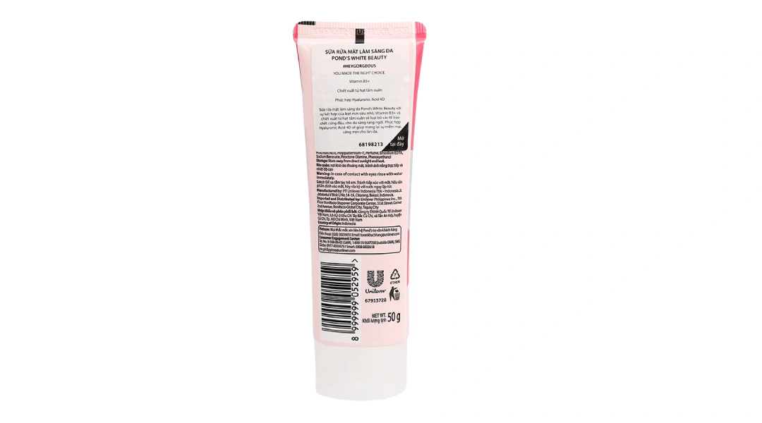 Sữa rửa mặt Pond's White Beauty trắng da tuýp 50g - 1