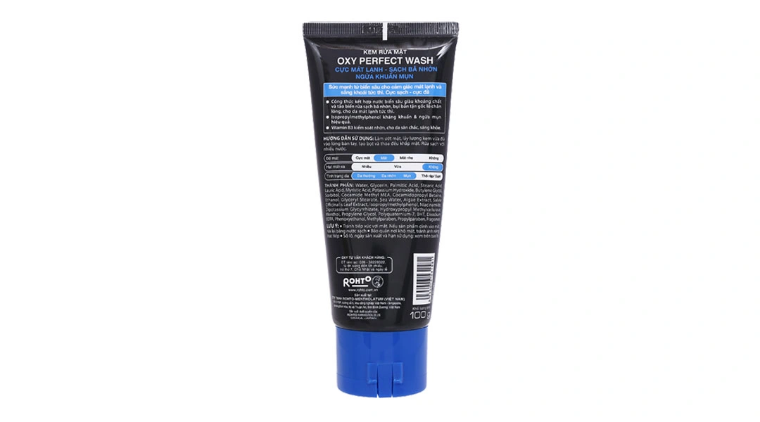Kem rửa mặt Oxy Perfect Wash sạch bã nhờn, ngừa mụn tuýp 100g - 1