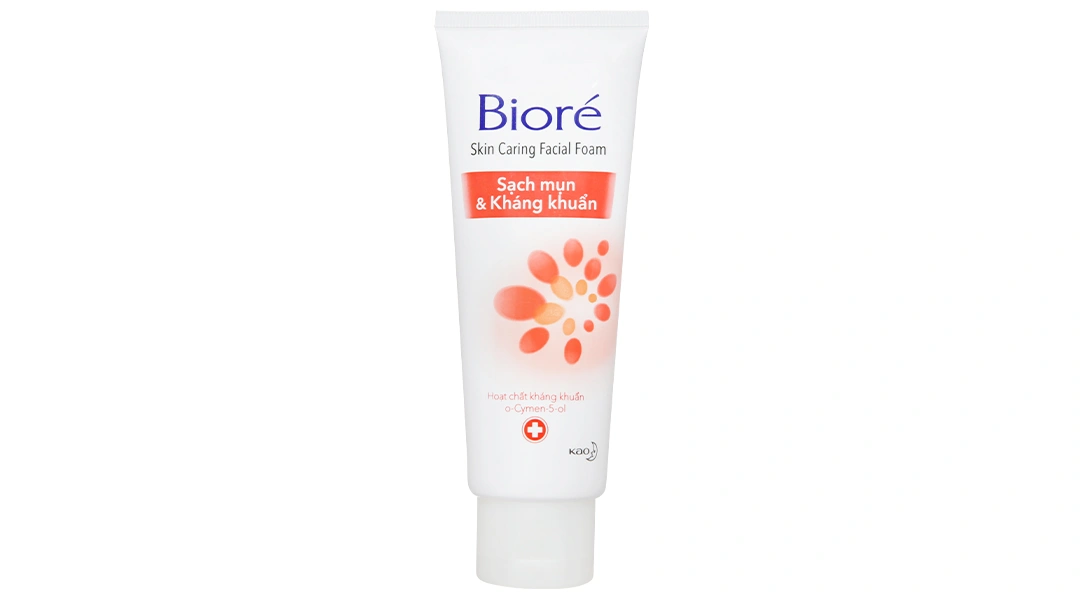 Sữa rửa mặt Bioré sạch mụn kháng khuẩn tuýp 100g - 