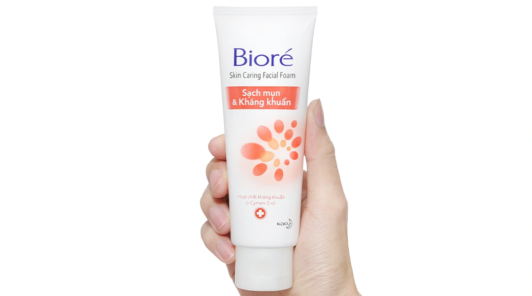 Sữa rửa mặt Bioré sạch mụn kháng khuẩn tuýp 100g - 3