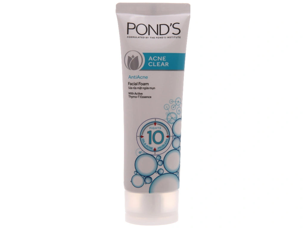 Sữa rửa mặt Pond's acne clear sạch sâu, ngừa mụn tuýp 50g - 